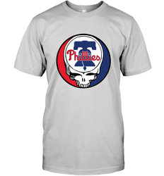 Philadelphia Phillies Grateful Dead Baseball Steal Your Face MLB Men's T-Shirt