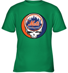 New York Mets Grateful Dead Baseball Steal Your Face MLB Youth T-Shirt Youth T-Shirt - globaltrendtees