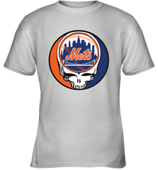 New York Mets Grateful Dead Baseball Steal Your Face MLB Youth T-Shirt Youth T-Shirt - globaltrendtees