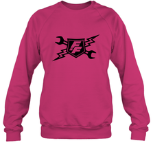 Fast & Furious Racing Shield Motif Crewneck Sweatshirt Crewneck Sweatshirt - globaltrendtees