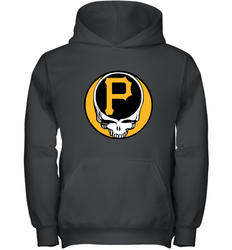 Pittsburgh Pirates Grateful Dead Baseball Steal Your Face MLB Youth Hooded Sweatshirt