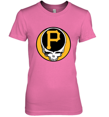 Pittsburgh Pirates Grateful Dead Baseball Steal Your Face MLB Women's Premium T-Shirt Women's Premium T-Shirt - globaltrendtees