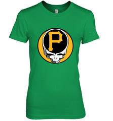 Pittsburgh Pirates Grateful Dead Baseball Steal Your Face MLB Women's Premium T-Shirt Women's Premium T-Shirt - globaltrendtees