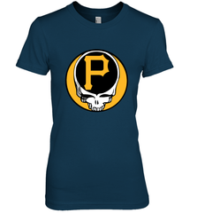 Pittsburgh Pirates Grateful Dead Baseball Steal Your Face MLB Women's Premium T-Shirt Women's Premium T-Shirt - globaltrendtees