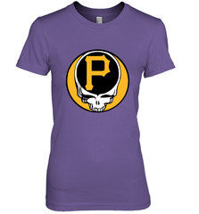 Pittsburgh Pirates Grateful Dead Baseball Steal Your Face MLB Women's Premium T-Shirt Women's Premium T-Shirt - globaltrendtees