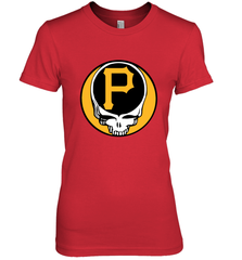 Pittsburgh Pirates Grateful Dead Baseball Steal Your Face MLB Women's Premium T-Shirt Women's Premium T-Shirt - globaltrendtees