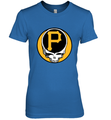 Pittsburgh Pirates Grateful Dead Baseball Steal Your Face MLB Women's Premium T-Shirt Women's Premium T-Shirt - globaltrendtees