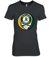 Oakland Athletics Grateful Dead Baseball Steal Your Face MLB Women's Premium T-Shirt Women's Premium T-Shirt - globaltrendtees