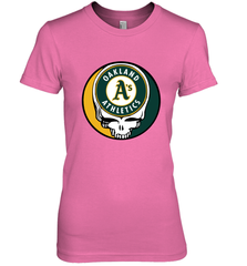 Oakland Athletics Grateful Dead Baseball Steal Your Face MLB Women's Premium T-Shirt Women's Premium T-Shirt - globaltrendtees