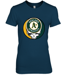 Oakland Athletics Grateful Dead Baseball Steal Your Face MLB Women's Premium T-Shirt Women's Premium T-Shirt - globaltrendtees