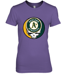 Oakland Athletics Grateful Dead Baseball Steal Your Face MLB Women's Premium T-Shirt Women's Premium T-Shirt - globaltrendtees