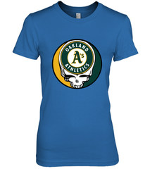 Oakland Athletics Grateful Dead Baseball Steal Your Face MLB Women's Premium T-Shirt Women's Premium T-Shirt - globaltrendtees