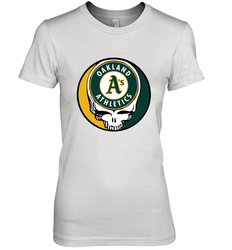 Oakland Athletics Grateful Dead Baseball Steal Your Face MLB Women's Premium T-Shirt