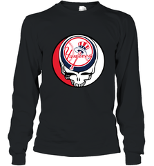 New York Yankees Grateful Dead Baseball Steal Your Face MLB Long Sleeve T-Shirt Long Sleeve T-Shirt - globaltrendtees