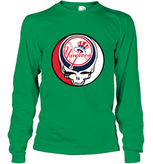 New York Yankees Grateful Dead Baseball Steal Your Face MLB Long Sleeve T-Shirt Long Sleeve T-Shirt - globaltrendtees