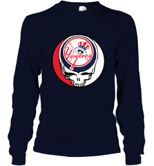 New York Yankees Grateful Dead Baseball Steal Your Face MLB Long Sleeve T-Shirt Long Sleeve T-Shirt - globaltrendtees
