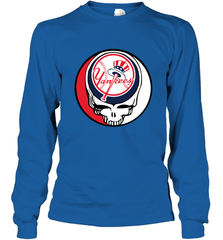 New York Yankees Grateful Dead Baseball Steal Your Face MLB Long Sleeve T-Shirt Long Sleeve T-Shirt - globaltrendtees