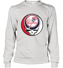 New York Yankees Grateful Dead Baseball Steal Your Face MLB Long Sleeve T-Shirt Long Sleeve T-Shirt - globaltrendtees