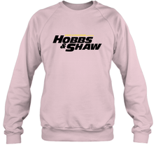 Fast & Furious Hobbs & Shaw Yellow And Black Movie Logo Crewneck Sweatshirt Crewneck Sweatshirt - globaltrendtees