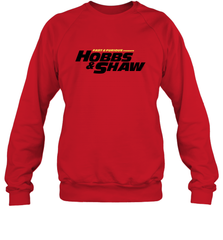 Fast & Furious Hobbs & Shaw Yellow And Black Movie Logo Crewneck Sweatshirt Crewneck Sweatshirt - globaltrendtees