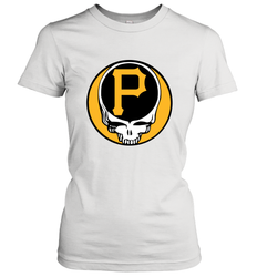 Pittsburgh Pirates Grateful Dead Baseball Steal Your Face MLB Women's T-Shirt