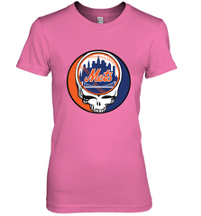 New York Mets Grateful Dead Baseball Steal Your Face MLB Women's Premium T-Shirt Women's Premium T-Shirt - globaltrendtees