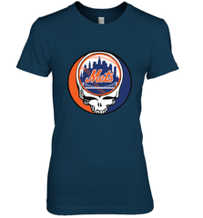New York Mets Grateful Dead Baseball Steal Your Face MLB Women's Premium T-Shirt Women's Premium T-Shirt - globaltrendtees