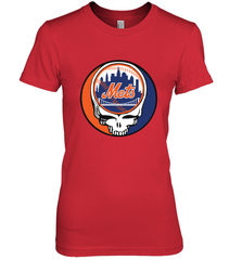 New York Mets Grateful Dead Baseball Steal Your Face MLB Women's Premium T-Shirt Women's Premium T-Shirt - globaltrendtees