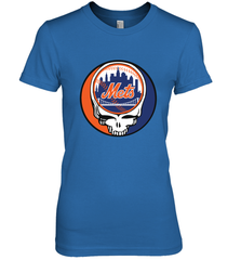 New York Mets Grateful Dead Baseball Steal Your Face MLB Women's Premium T-Shirt Women's Premium T-Shirt - globaltrendtees