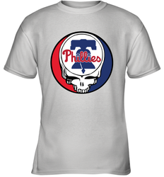 Philadelphia Phillies Grateful Dead Baseball Steal Your Face MLB Youth T-Shirt