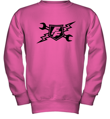 Fast & Furious Racing Shield Motif Youth Crewneck Sweatshirt Youth Crewneck Sweatshirt - globaltrendtees