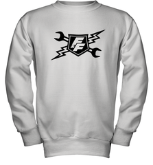 Fast & Furious Racing Shield Motif Youth Crewneck Sweatshirt Youth Crewneck Sweatshirt - globaltrendtees