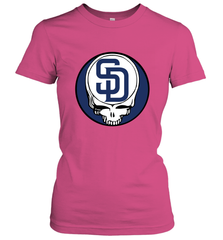 San Diego Padres Grateful Dead Baseball Steal Your Face MLB Women's T-Shirt Women's T-Shirt - globaltrendtees
