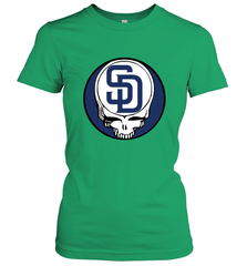 San Diego Padres Grateful Dead Baseball Steal Your Face MLB Women's T-Shirt Women's T-Shirt - globaltrendtees