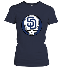 San Diego Padres Grateful Dead Baseball Steal Your Face MLB Women's T-Shirt Women's T-Shirt - globaltrendtees