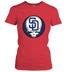 San Diego Padres Grateful Dead Baseball Steal Your Face MLB Women's T-Shirt Women's T-Shirt - globaltrendtees