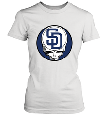 San Diego Padres Grateful Dead Baseball Steal Your Face MLB Women's T-Shirt Women's T-Shirt - globaltrendtees