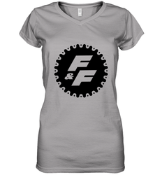 Fast & Furious Gear Circle Logo Women's V-Neck T-Shirt