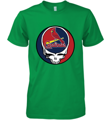 St Louis Cardinals Grateful Dead Baseball Steal Your Face MLB Men's Premium T-Shirt Men's Premium T-Shirt - globaltrendtees