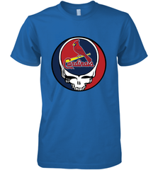 St Louis Cardinals Grateful Dead Baseball Steal Your Face MLB Men's Premium T-Shirt Men's Premium T-Shirt - globaltrendtees