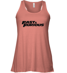 Fast & Furious Flat Black Bold Movie Logo Women's Tank Top