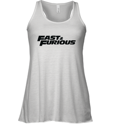 Fast & Furious Flat Black Bold Movie Logo Women's Tank Top