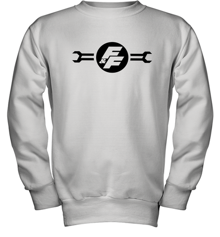 Fast & Furious You Can Have It All Group Shot Panels Youth Crewneck Sweatshirt Youth Crewneck Sweatshirt / White / XS Youth Crewneck Sweatshirt - globaltrendtees