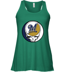 Milwaukee Brewers Grateful Dead Baseball Steal Your Face MLB Women's Tank Top Women's Tank Top - globaltrendtees