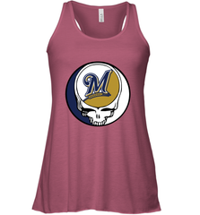 Milwaukee Brewers Grateful Dead Baseball Steal Your Face MLB Women's Tank Top Women's Tank Top - globaltrendtees