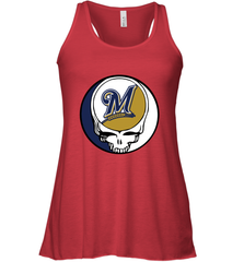 Milwaukee Brewers Grateful Dead Baseball Steal Your Face MLB Women's Tank Top Women's Tank Top - globaltrendtees