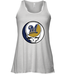 Milwaukee Brewers Grateful Dead Baseball Steal Your Face MLB Women's Tank Top
