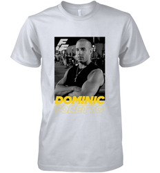 Fast & Furious Dominic Toretto Dom Portrait Logo Men's Premium T-Shirt