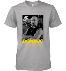 Fast & Furious Dominic Toretto Dom Portrait Logo Men's Premium T-Shirt Men's Premium T-Shirt - globaltrendtees