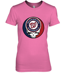 Washington Nationals Grateful Dead Baseball Steal Your Face MLB Women's Premium T-Shirt Women's Premium T-Shirt - globaltrendtees